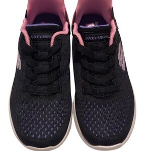 Skechers Black and Purple Athletic Shoes